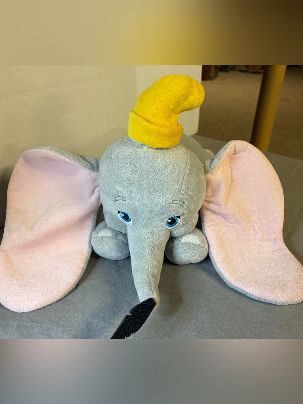 Disney Store Flying Dumbo with Feather Plush Toy